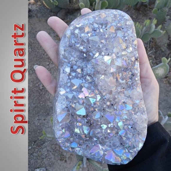 Other - STUNNING! SPIRIT Quartz crystal cluster  01